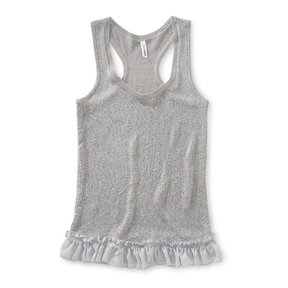 Knitted Tank top with ruffle